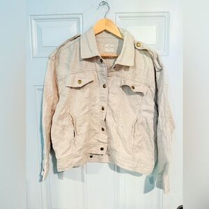 Women's Beige Jean Jacket
